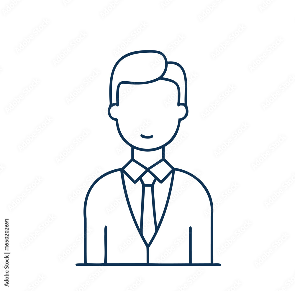 Outline Vector Icon Set for Business and Finance on White Background. Outline Vector Icon Set for Business and Finance on White Background.