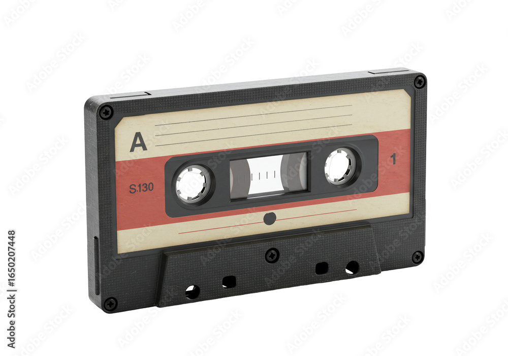 Fototapeta premium Audio cassette tape design media sound recording