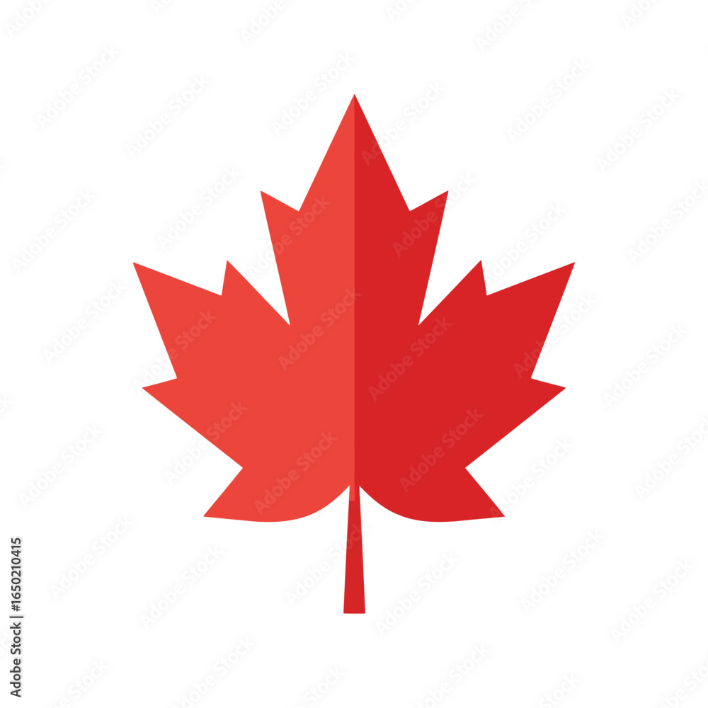 Red canadian maple leaf vector illustration autumn symbol nature icon canada flag element Red canadian maple leaf vector illustration autumn symbol nature icon canada flag element