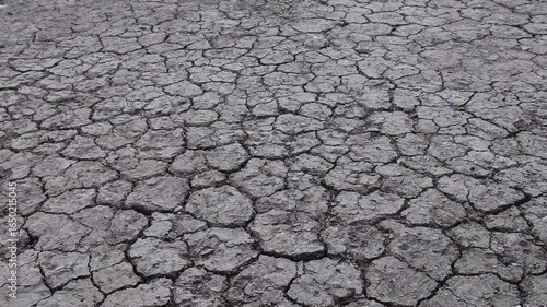 Dry soil cracked texture background