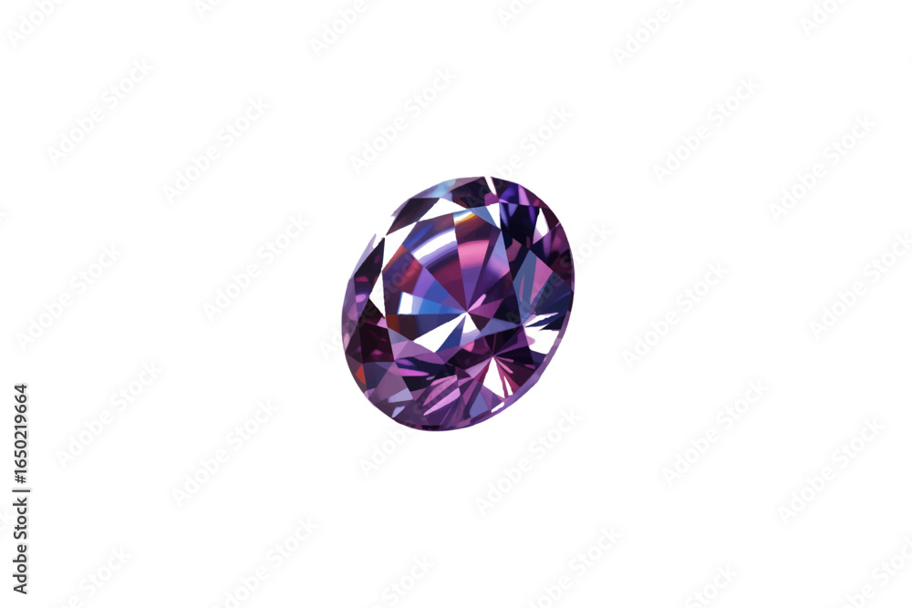 Fototapeta premium Radiant Purple Gemstone A Dazzling Display of Brilliance