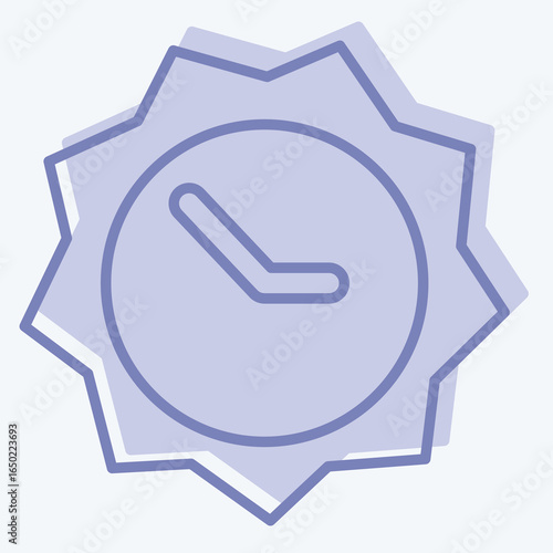 Icon Peak Sun Hours. related to Spf and Sun symbol. two tone style. design editable