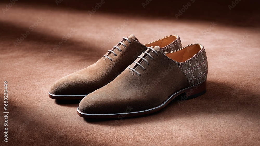 brown leather shoes on wooden background brown leather shoes on wooden background