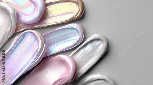 Cosmetic Swatches Close Up