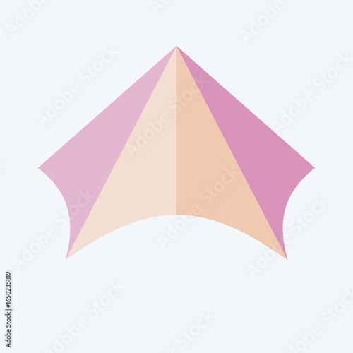 Icon Sun Shade. related to Spf and Sun symbol. flat style. design editable