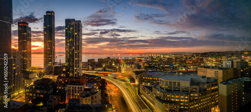 Downtown Skyline at Sunset