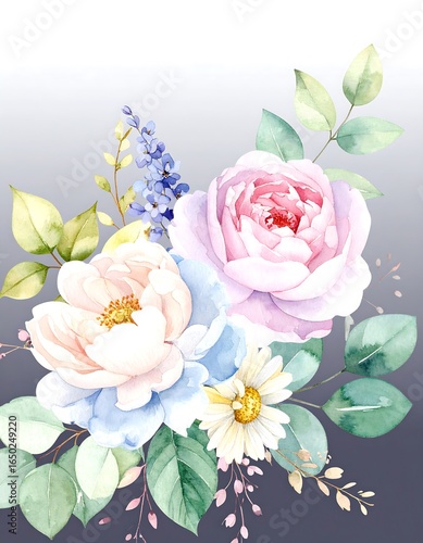 Delicate floral bouquet