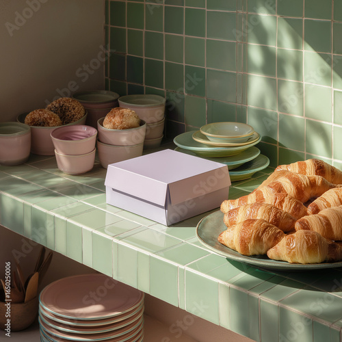 coffee shop box mockup