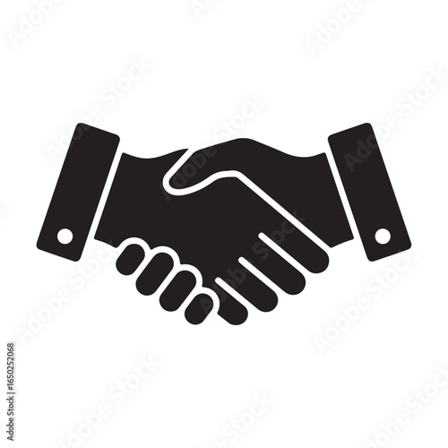 Modern handshake icon for business and partnership, handshake icon vector illustration