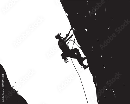Conquer any challenge climbing steep mountain peak
