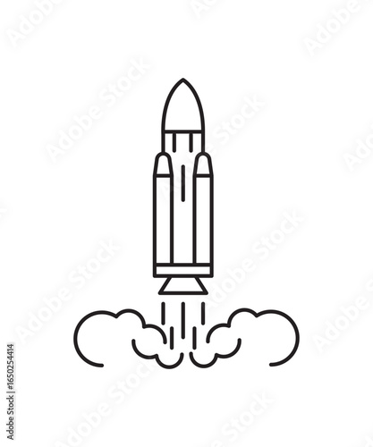 rocket icon, vector best line icon.
