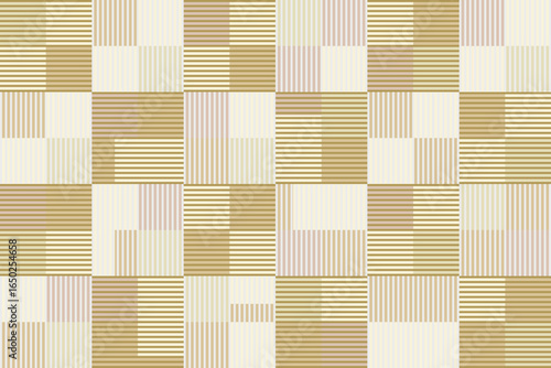 Seamless geometric pattern with squares and lines. Vector illustration. Modern creative design.