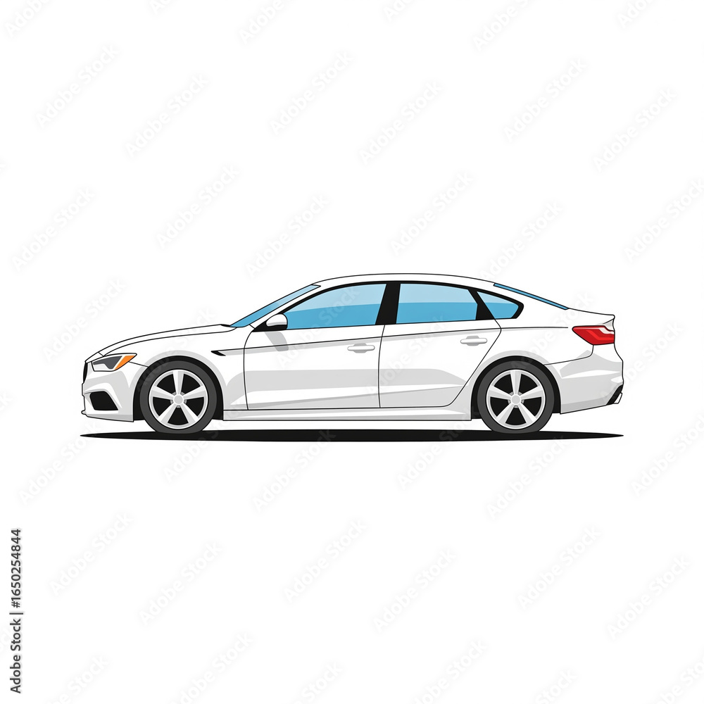 Fototapeta premium car isolated on white background