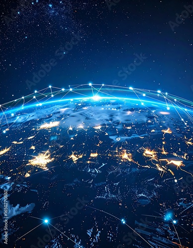 Global Network, Earth, Space