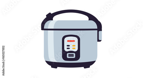 Modern electric rice cooker appliance for easy home cooking and kitchen convenience