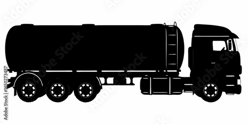 fuel tanker truck silhouette
