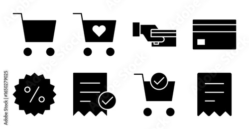 Wishlist and Payment Icon Collection for UI