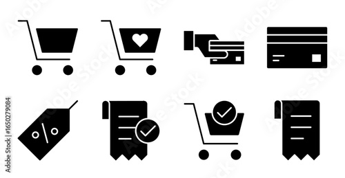 Wishlist and Payment Icon Collection for UI