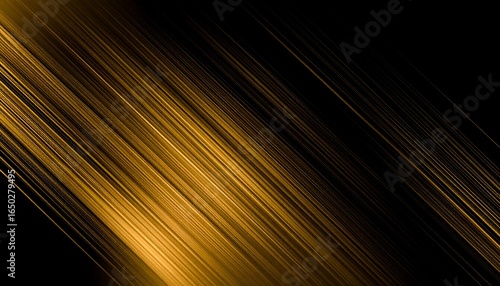 Abstract image of golden streaks with a dark background creates a unique texture