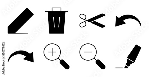 Editing Tools Icon Set for UI