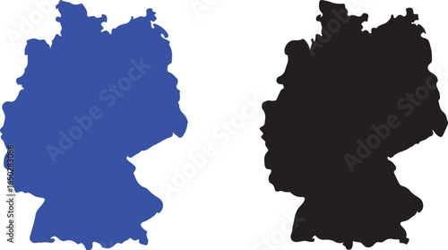 germany map isolated background