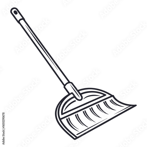 Illustration of a dustpan for cleaning floors isolated on white background