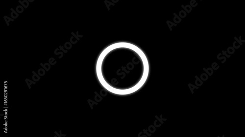 circles on transparent background Circle Ring Accent Highlights Elements Night Sky, Effects pop up, line, shiny, blast background. circle shape element motion. 4k (2)