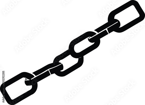 Chain Break Silhouette Vector Elements Illustration for Clipart
