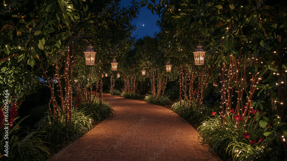 Fototapeta premium Enchanted Garden Path