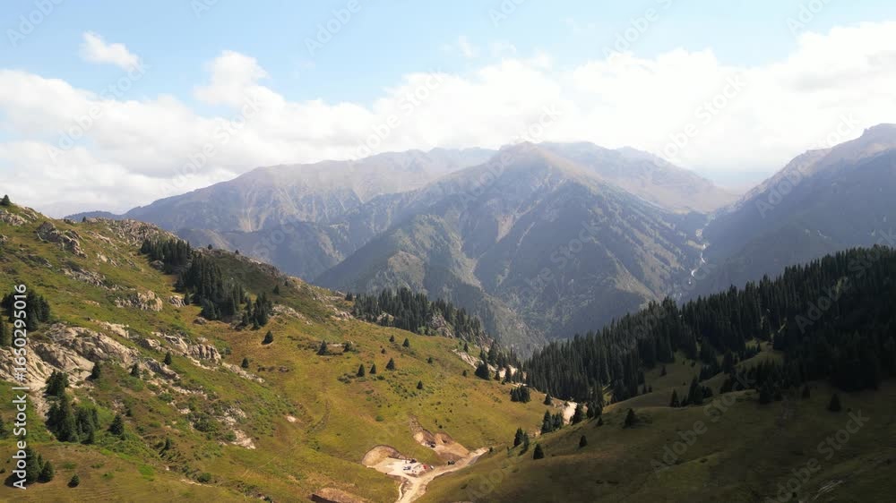 custom made wallpaper toronto digitalOi Qaragai Gorge. The view from the drone. Mountainous terrain with different vegetation in the summer.