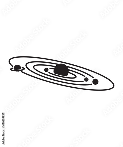 solar system icon, vector best flat icon.