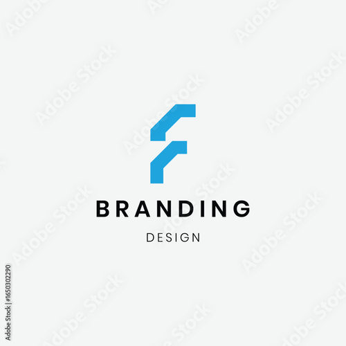 Flat design geometric letter f logo template Free Download Flat design geometric letter f logo template - GFXLoad