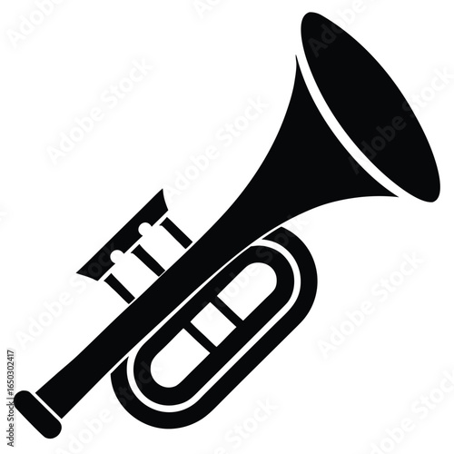 carnival trumpet vector icon