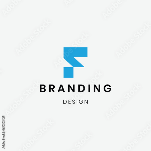 Flat design geometric letter f logo template Free Download Flat design geometric letter f logo template - GFXLoad
