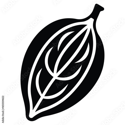 cocoa pod vector icon