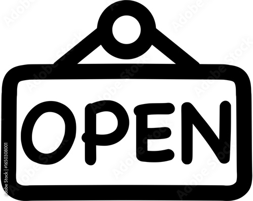 가게 오픈 open 드로잉