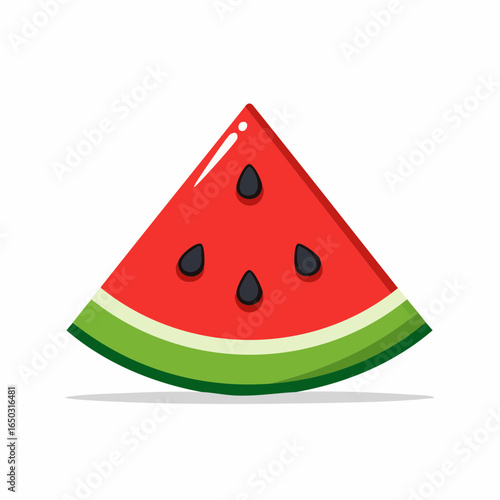 Watermelon Slice Vector Icon