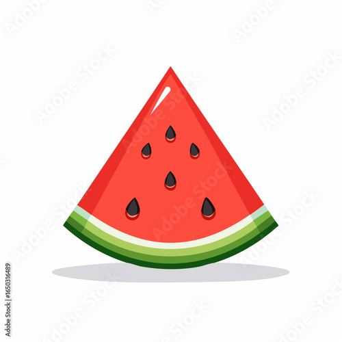 Watermelon Slice Vector Icon