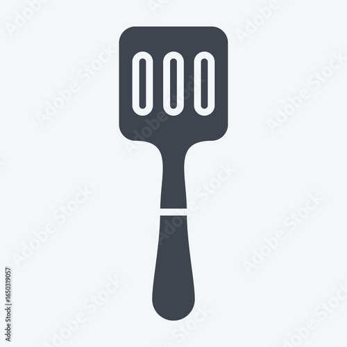 Icon Spatula. related to Kitchen Utensils symbol. glyph style. design editable