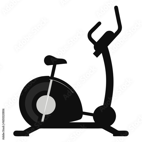 Elliptical trainer silhouette vector illustration