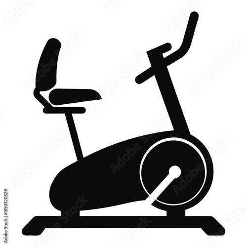 Elliptical trainer silhouette vector illustration
