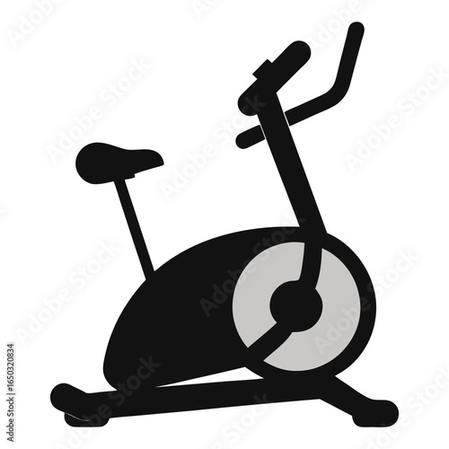 Elliptical trainer silhouette vector illustration