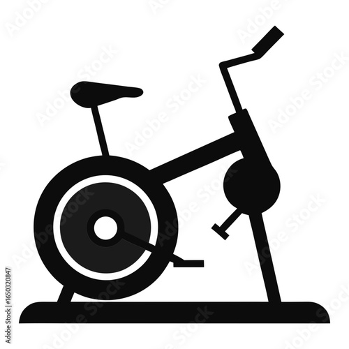 Elliptical trainer silhouette vector illustration