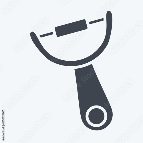 Icon Peeler. related to Kitchen Utensils symbol. glyph style. design editable