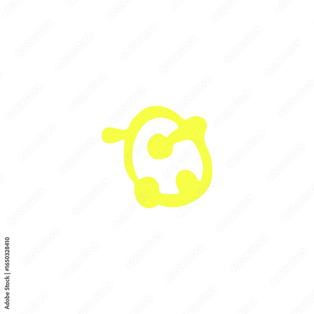 Fototapeta premium doodle baby rattle isolated on white