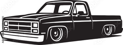 C10 Truck Silhouette Logo – Classic Pickup Vector