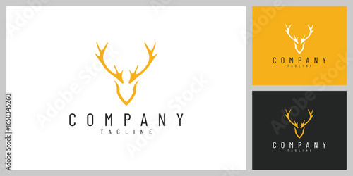 WildCrown – Elegant Deer Antlers Emblem Inspired by Nature and Adventure
