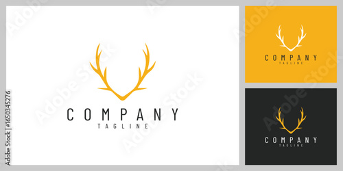 WildCrown – Elegant Deer Antlers Emblem Inspired by Nature and Adventure
