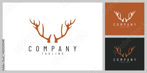 WildCrown – Elegant Deer Antlers Emblem Inspired by Nature and Adventure
