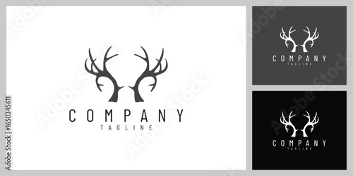 WildCrown – Elegant Deer Antlers Emblem Inspired by Nature and Adventure

